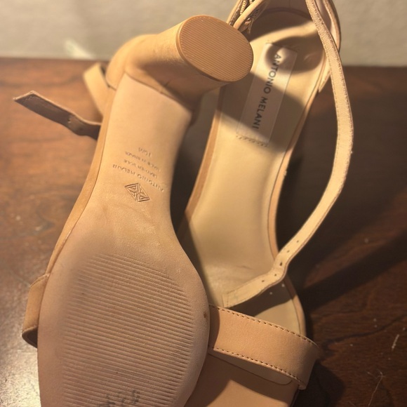 NWT Carolinne Nubuck Leather Ankle Strap Heels size 10 - Picture 10 of 10